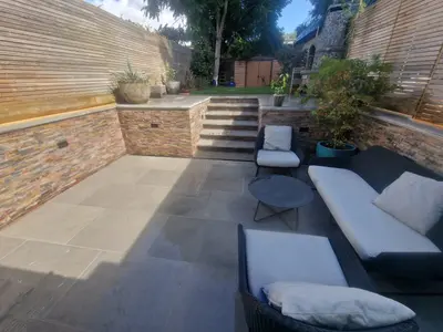 Garden paving and landscaping